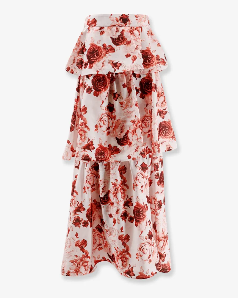 ACTUALEE Flounced long skirt -  - gender_Woman Red