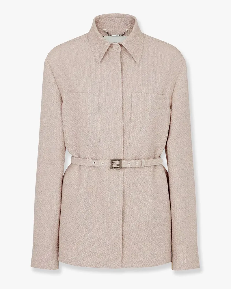 Fendi Ff diagonal 3d wool blazer -  - gender_Woman 