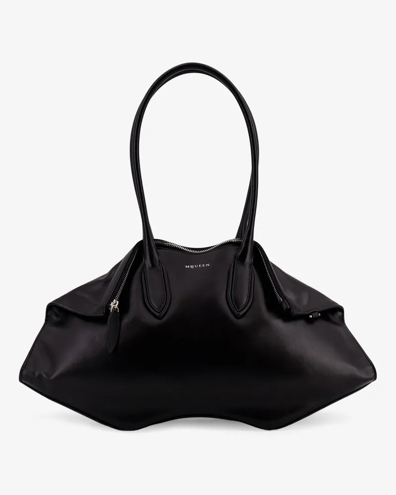 Alexander McQueen Manta leather shoulder bag -  - gender_Woman Black