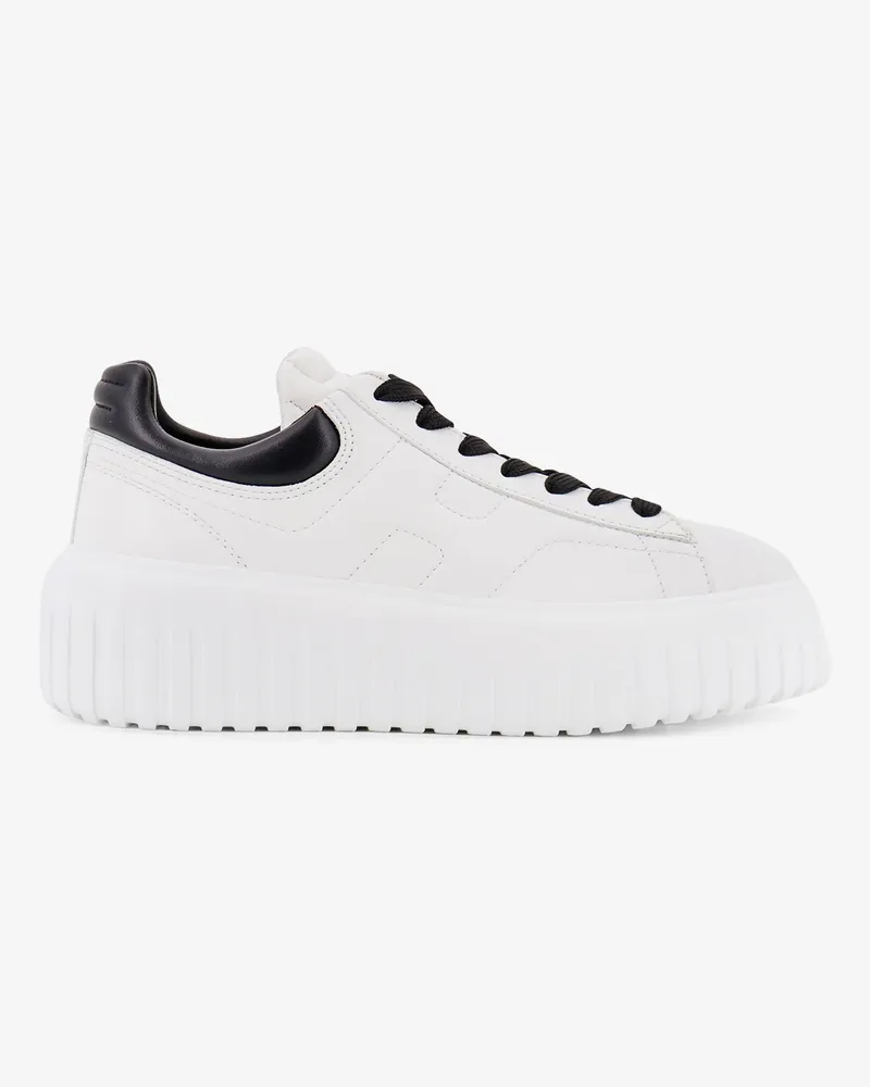 Hogan Low-top leather H-stripes sneakers -  - gender_Woman White