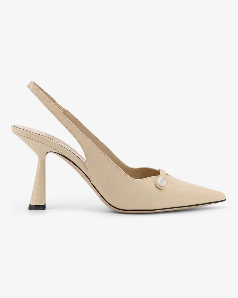Jimmy Choo Amita 85 patent leather décolleté -  - gender_Woman Beige