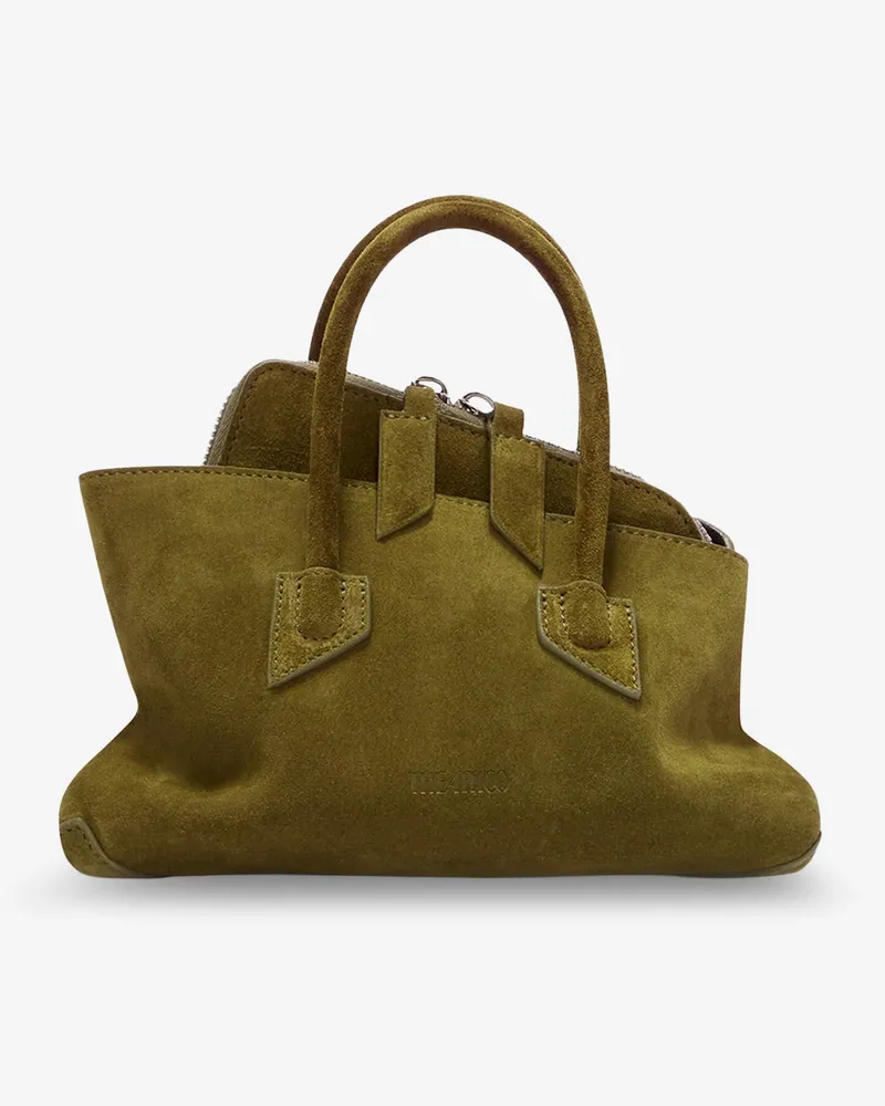 ATTICO La Passeggiata Mini suede handbag -  - gender_Woman Green