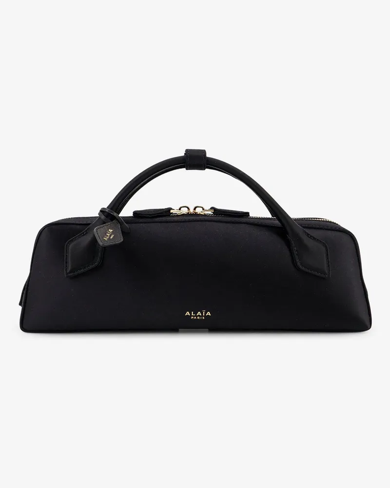Alaïa Le Teckel satin handbag with logo on the front -  - gender_Woman Black