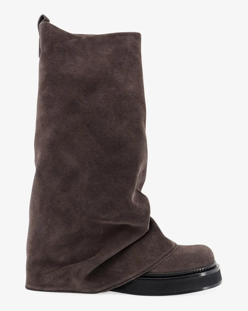 ATTICO Robin suede boots -  - gender_Woman Grey