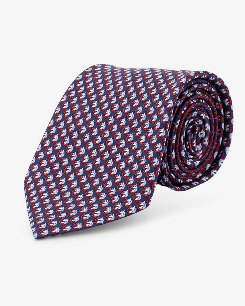 Ferragamo Brio silk tie -  - gender_Man Blue
