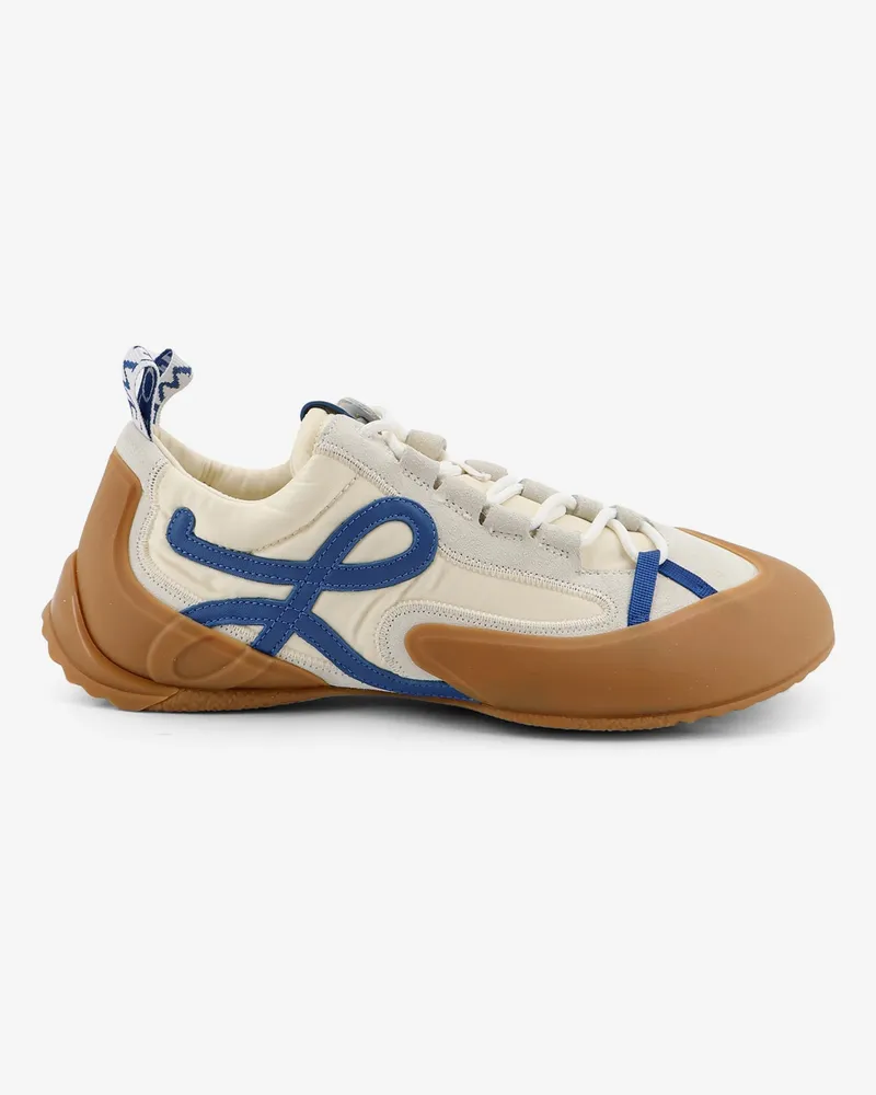 Loewe Grip nylon and suede sneakers with contrasting logo on the side -  - gender_Man White