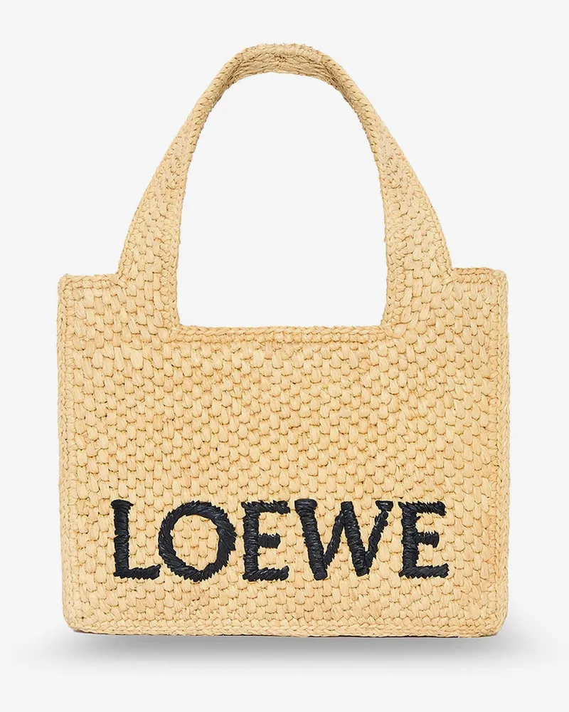 Loewe Paula's Ibiza - Front Mini Raffia Handbag - LOEWE - gender_Woman Beige