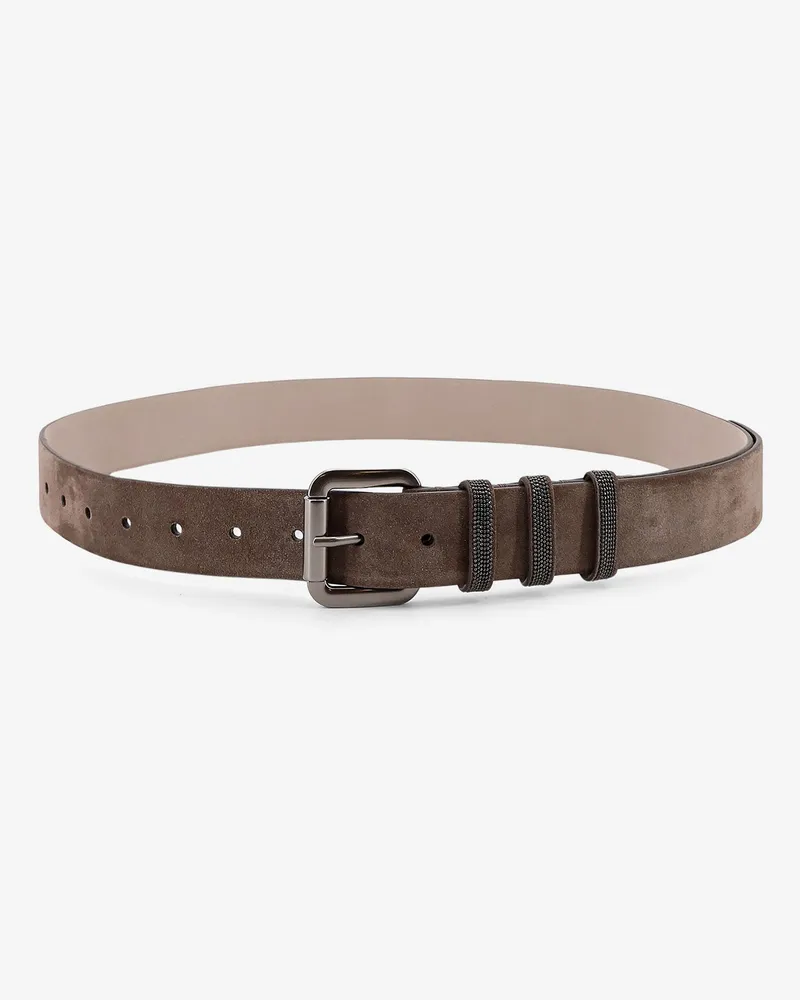 Brunello Cucinelli Suede belt -  - gender_Woman Brown