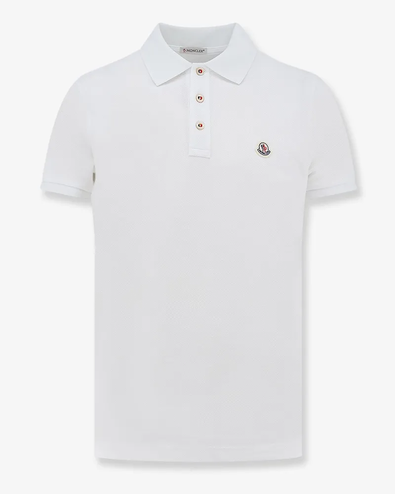 Moncler Cotton Polo Shirt -  - gender_Man White