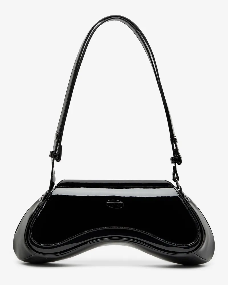 Diesel Play Crossbody patent fabric bag -  - gender_Woman Black