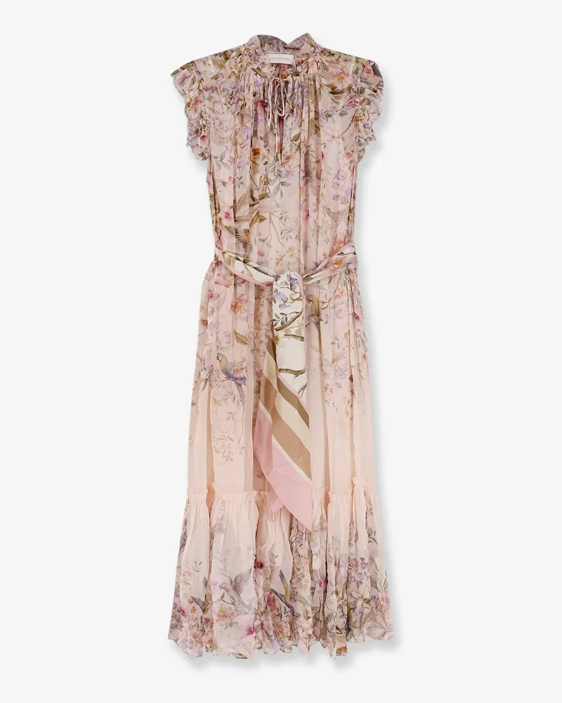 Zimmermann Rebellion Flutter viscose Dress -  - gender_Woman Pink