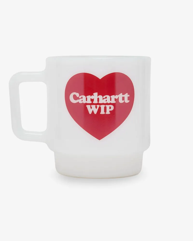 Carhartt WIP Heart Glass Mug -  - gender_Man White