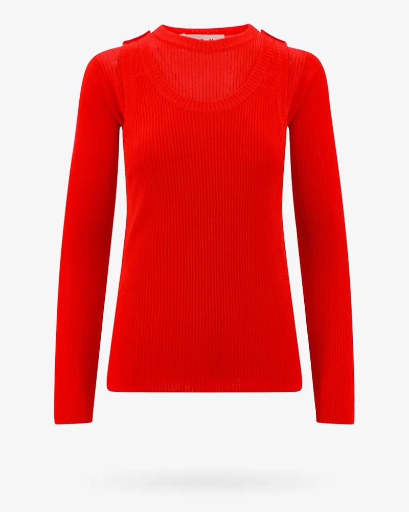 Marni Ribbed viscose top -  - gender_Woman Red