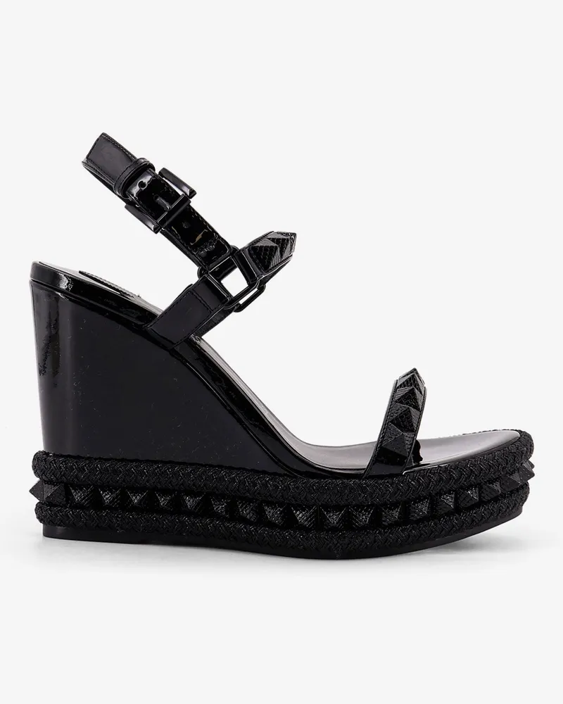 Christian Louboutin Pyraclou 110 wedge sandals -  - gender_Woman Black