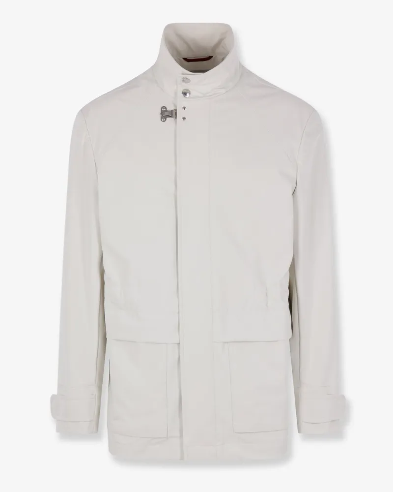 Brunello Cucinelli Waterproof sahariana -  - gender_Man White