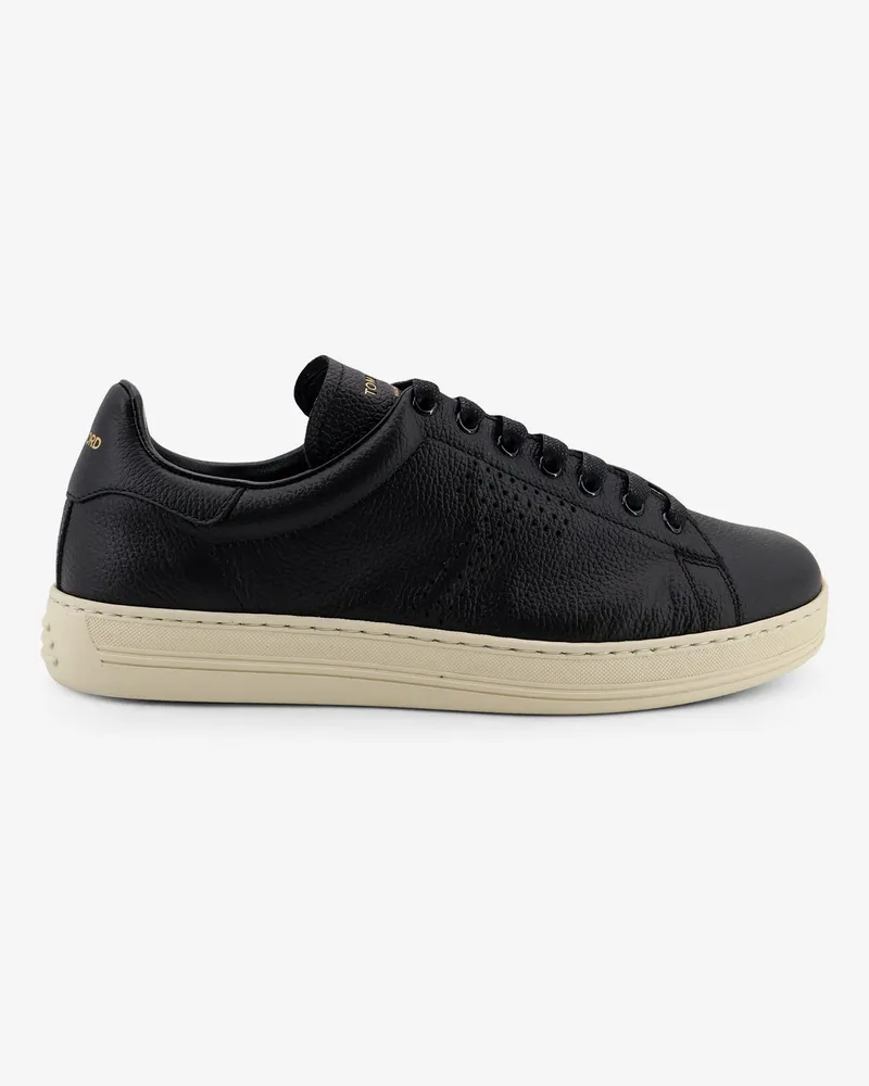 Tom Ford Warwick leather sneakers -  - gender_Man Black