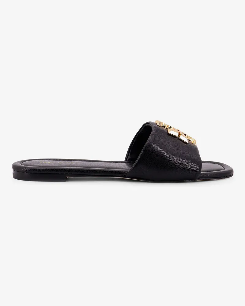 Tory Burch Eleanor leather flat sandals -  - gender_Woman Black