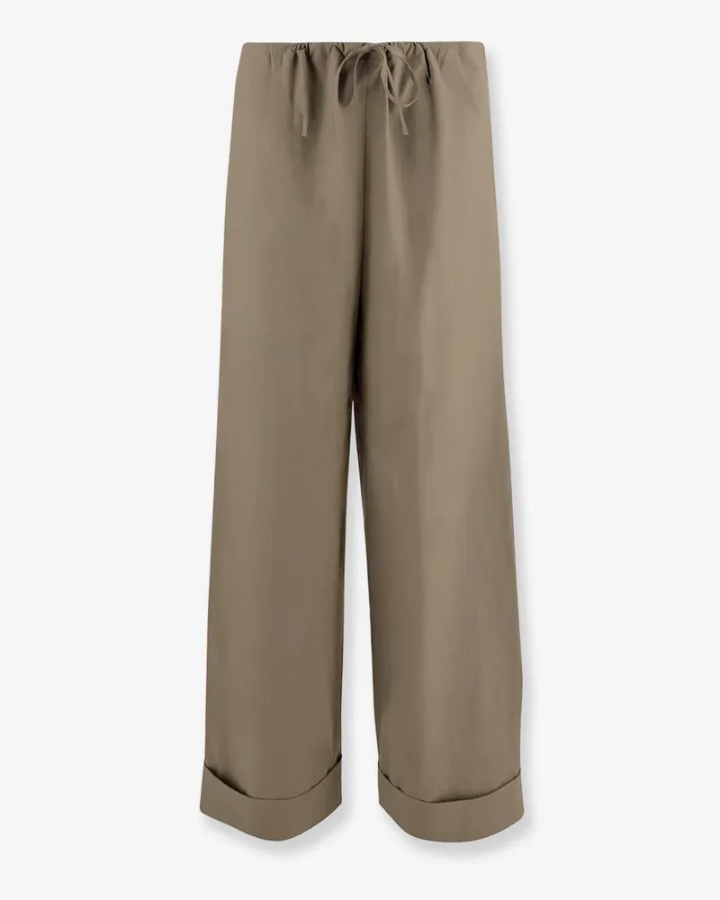 The Row Delano cotton trousers -  - gender_Woman Green