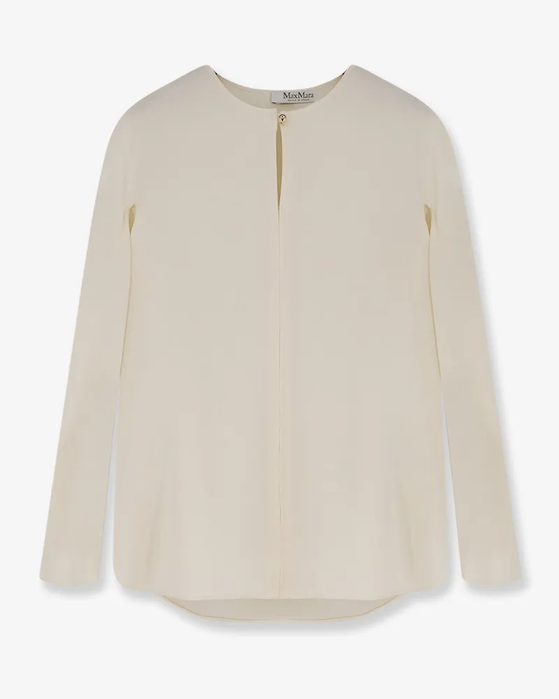 Max Mara Mxpmitico stretch silk shirt -  - gender_Woman White