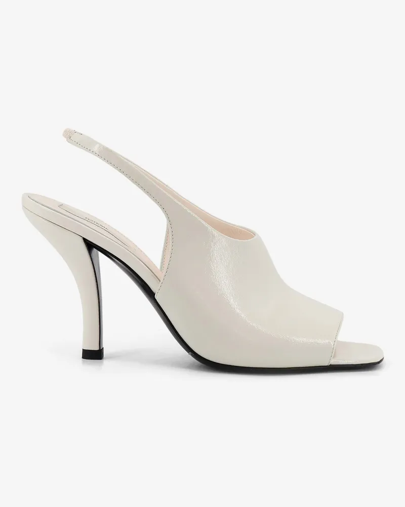 Totême Leather Contour Sandals -  - gender_Woman White