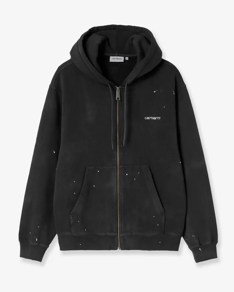 Carhartt WIP Hooded Painter cotton sweatshirt with front embroidered logo -  - gender_Man Black
