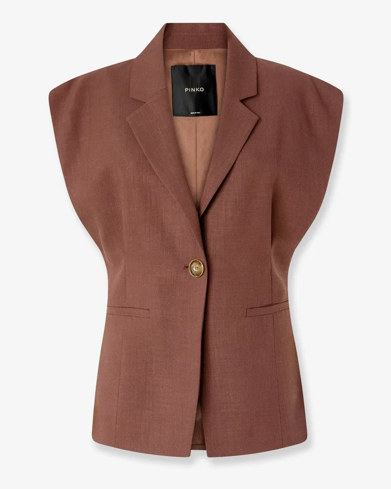 Pinko Floella sleeveless blazer -  - gender_Woman Brown
