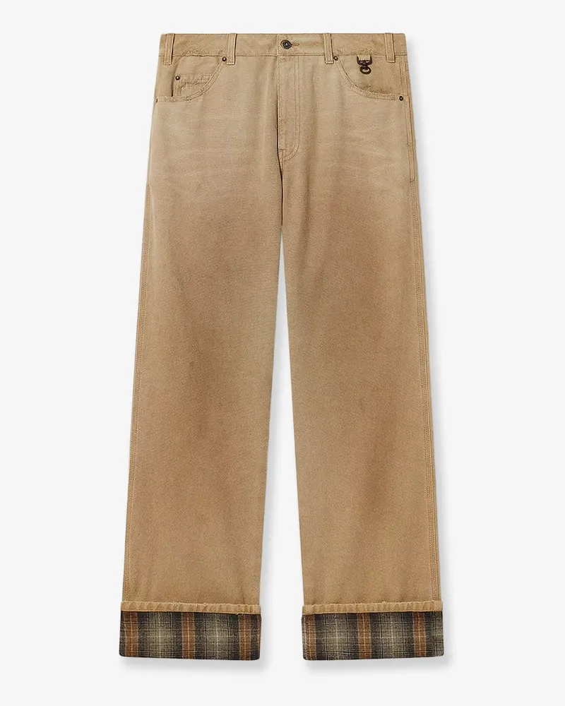Golden Goose Russel Panama Vintage cotton trousers -  - gender_Man Beige