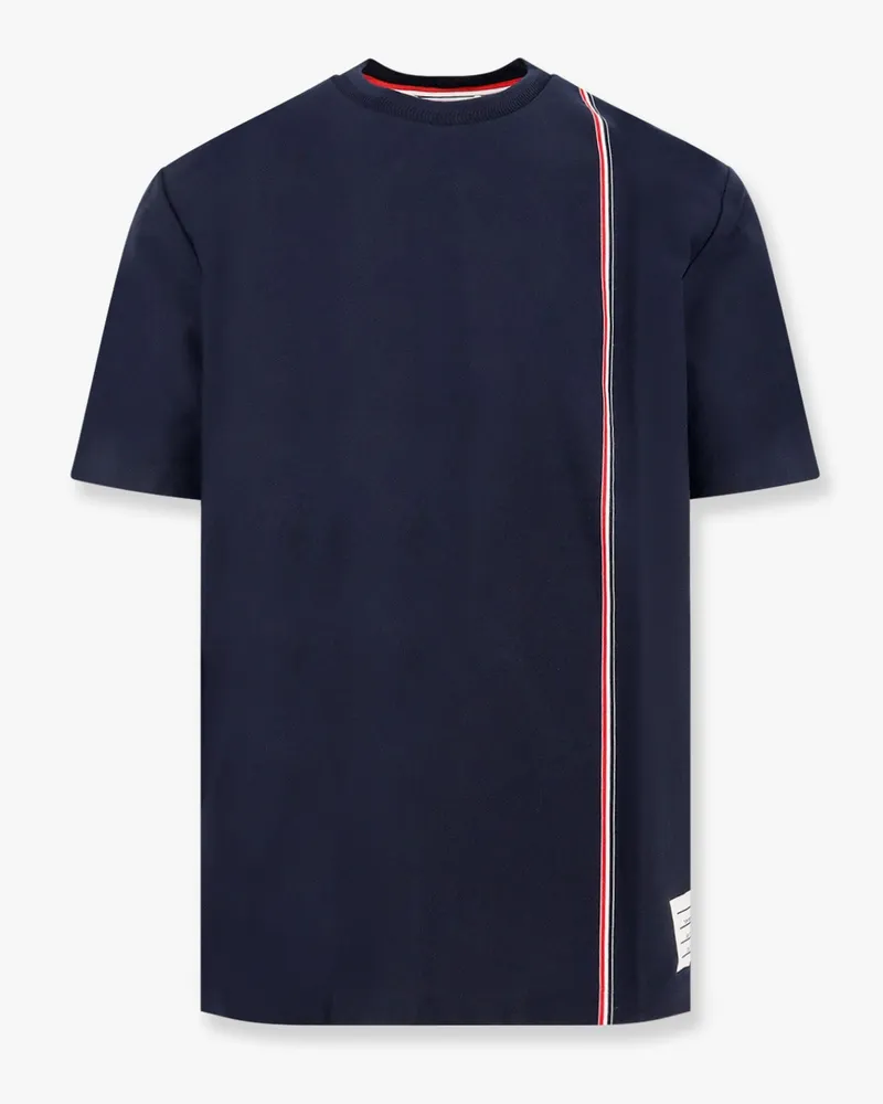 Thom Browne Cotton t-shirt with iconic stripes motif -  - gender_Man 