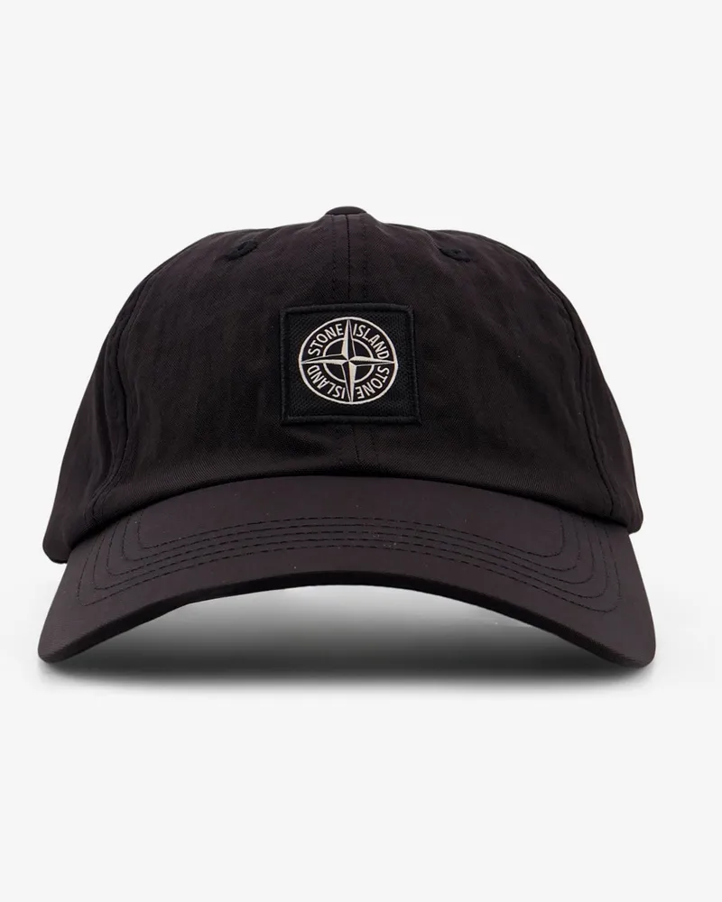 Stone Island Recycled nylon baseball cap -  - gender_Man Black