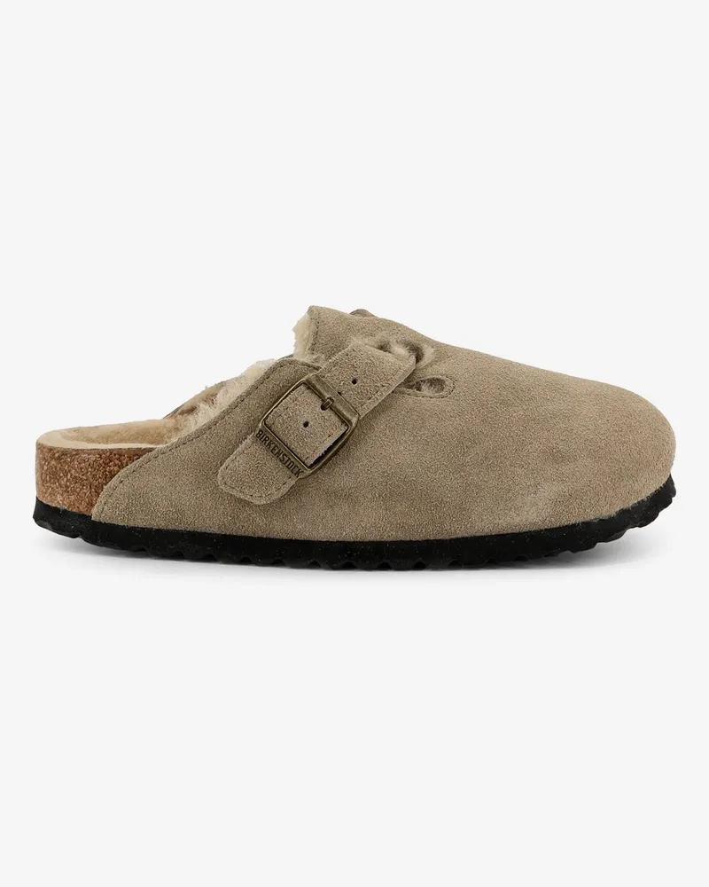 Birkenstock Boston Shearling suede mule -  - gender_Woman Grey