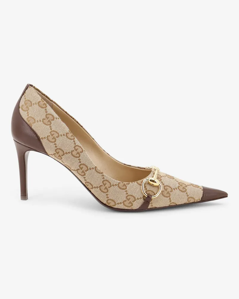 Gucci Donna GG fabric pumps -  - gender_Woman Beige