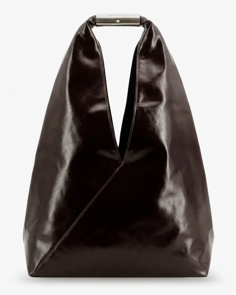 Maison Margiela Japanese shiny leather shoulder bag -  - gender_Woman Black