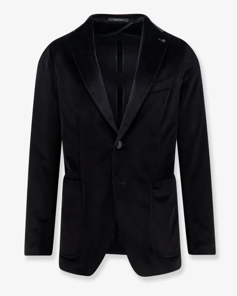 Tagliatore Single-breasted velvet blazer -  - gender_Man Black