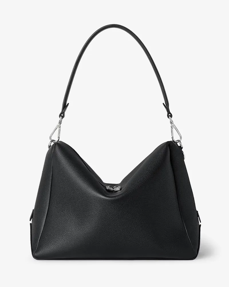 Fendi Lui Large leather shoulder bag - FENDI - gender_Man Black