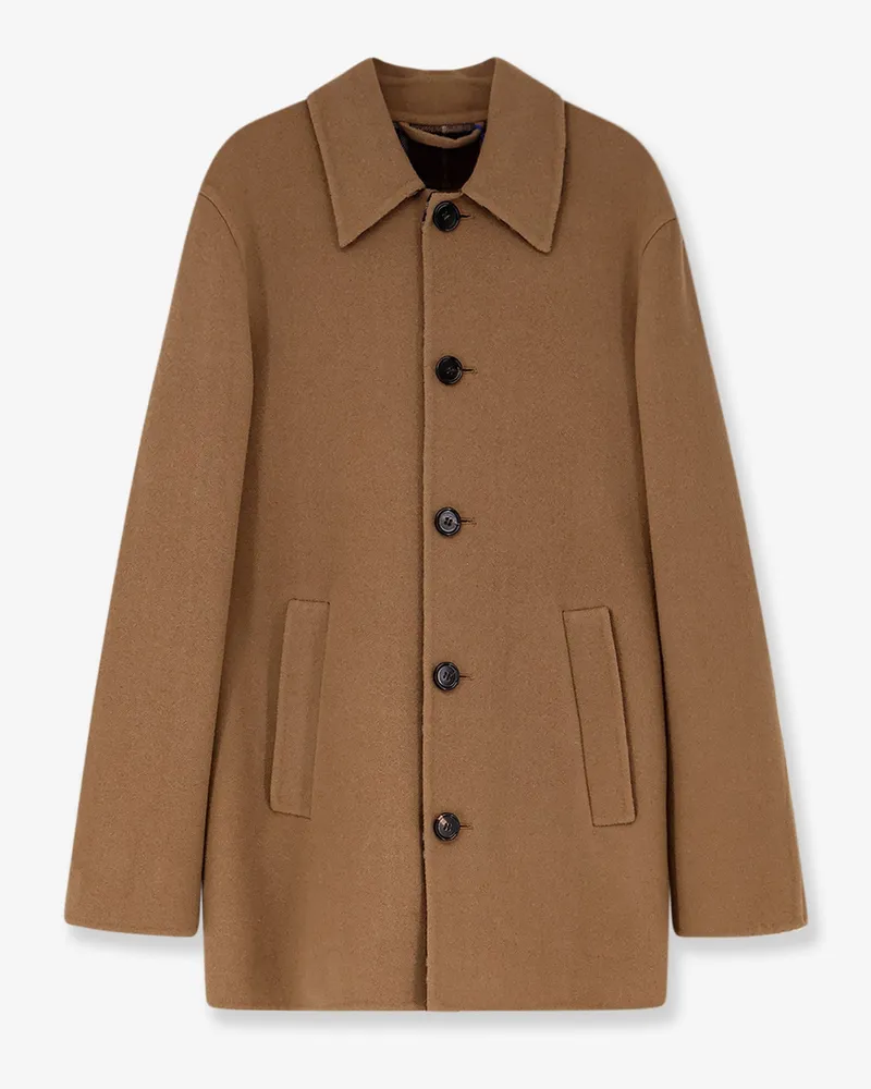 Burberry Worthing wool coat -  - gender_Man Brown