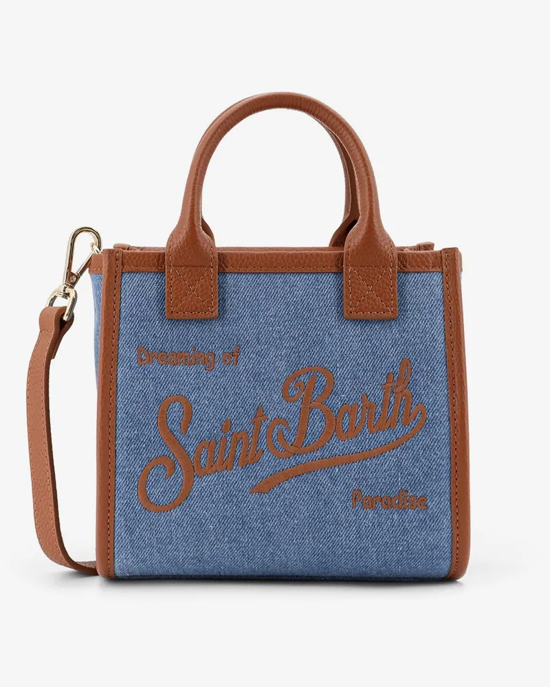 MC2 Saint Barth Mini Vanity Bag denim crossbody bag -  - gender_Woman Blue