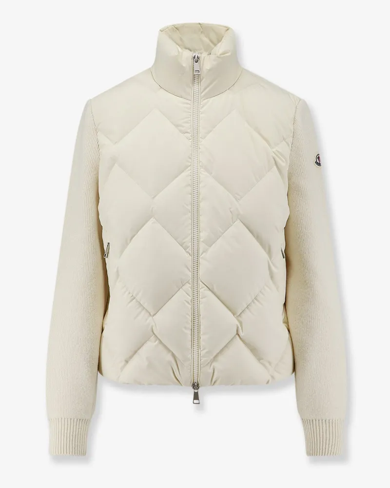 Moncler Wool and cashmere blend padded jacket -  - gender_Woman Beige