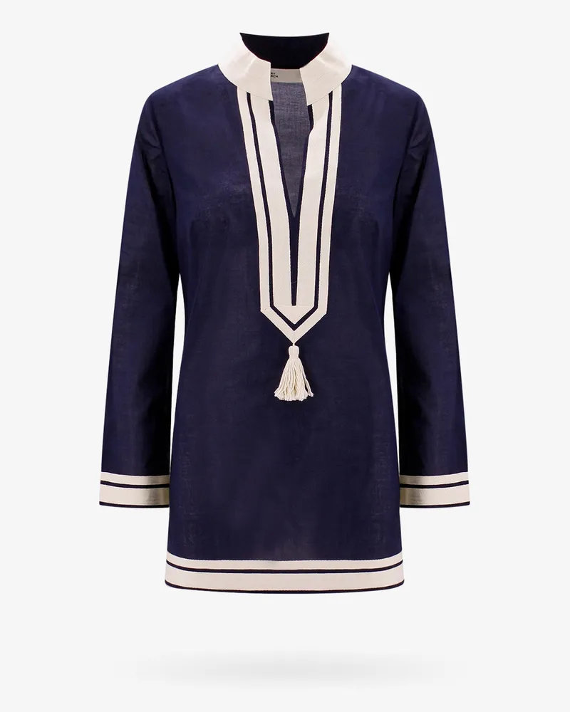 Tory Burch Cotton Tory Tunic -  - gender_Woman Blue