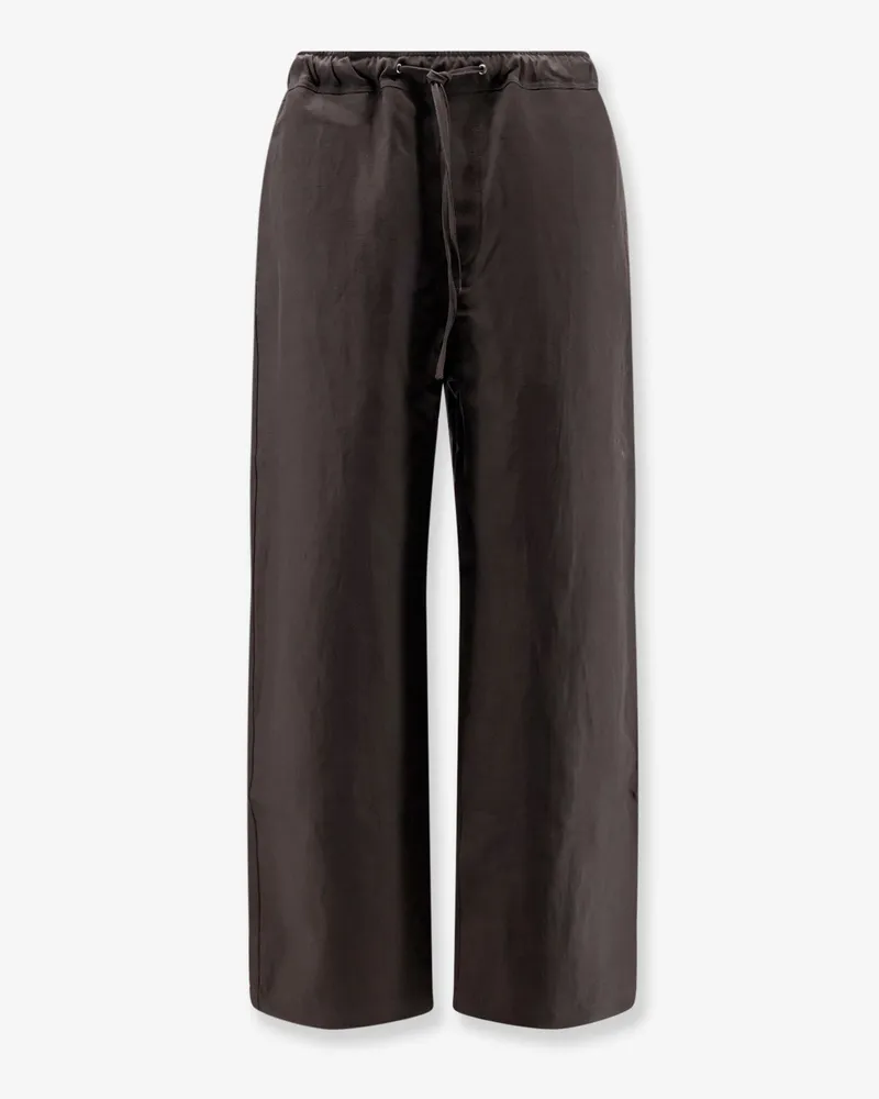 Studio Nicholson Linen and wool blend trousers -  - gender_Man Brown