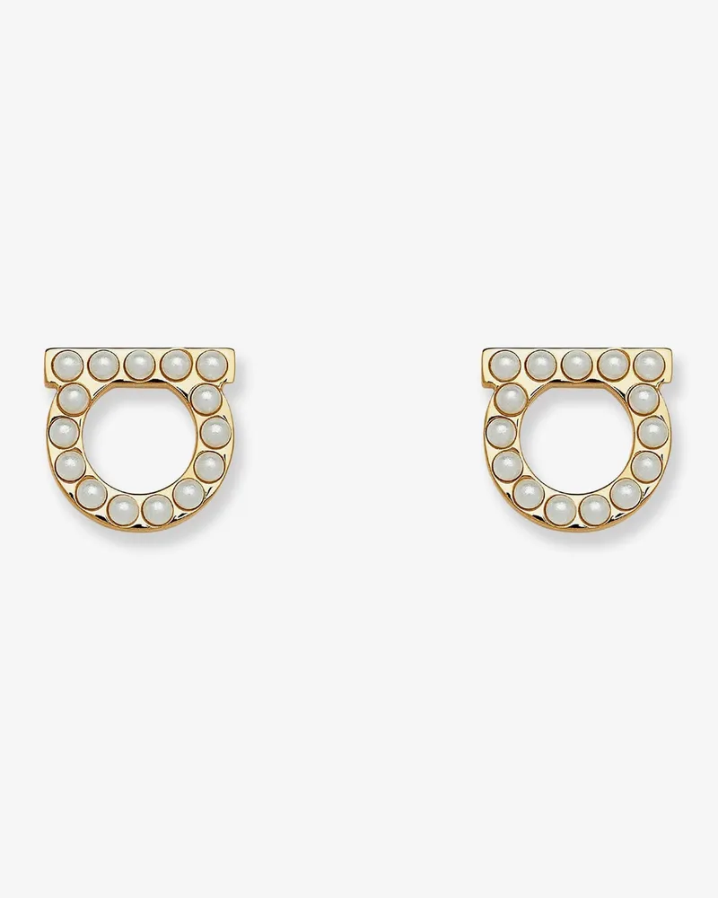 Ferragamo Brass earrings with gold finishes -  - gender_Woman Gold