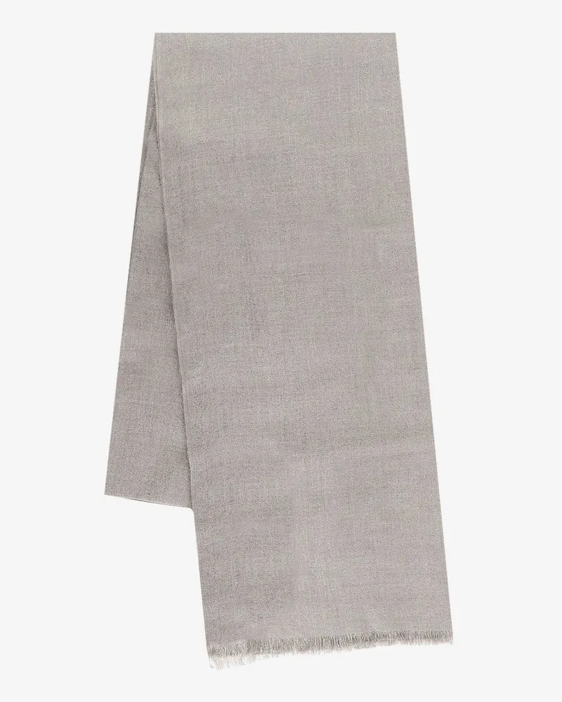 Brunello Cucinelli Sparkling Cashmere and Silk Scarf -  - gender_Woman Grey