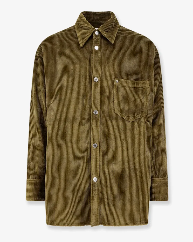 AMI Paris Corduroy shirt -  - gender_Man Green