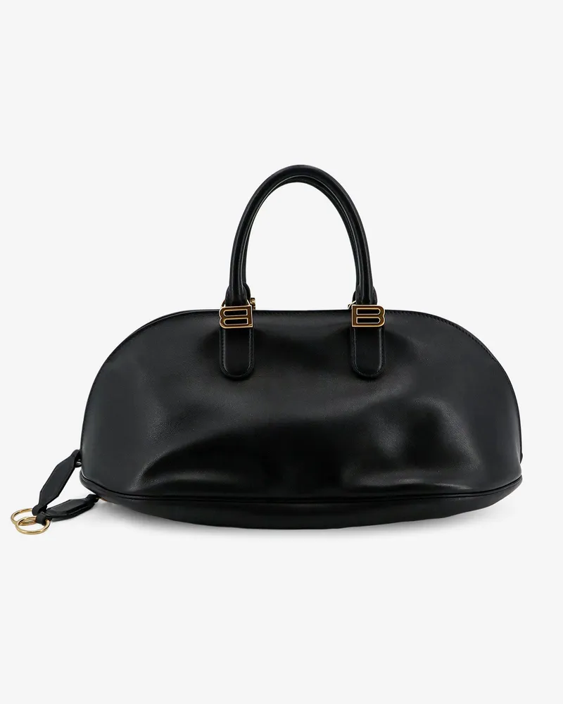 Balenciaga Bolero Bowling Medium Leather Bag -  - gender_Woman Black