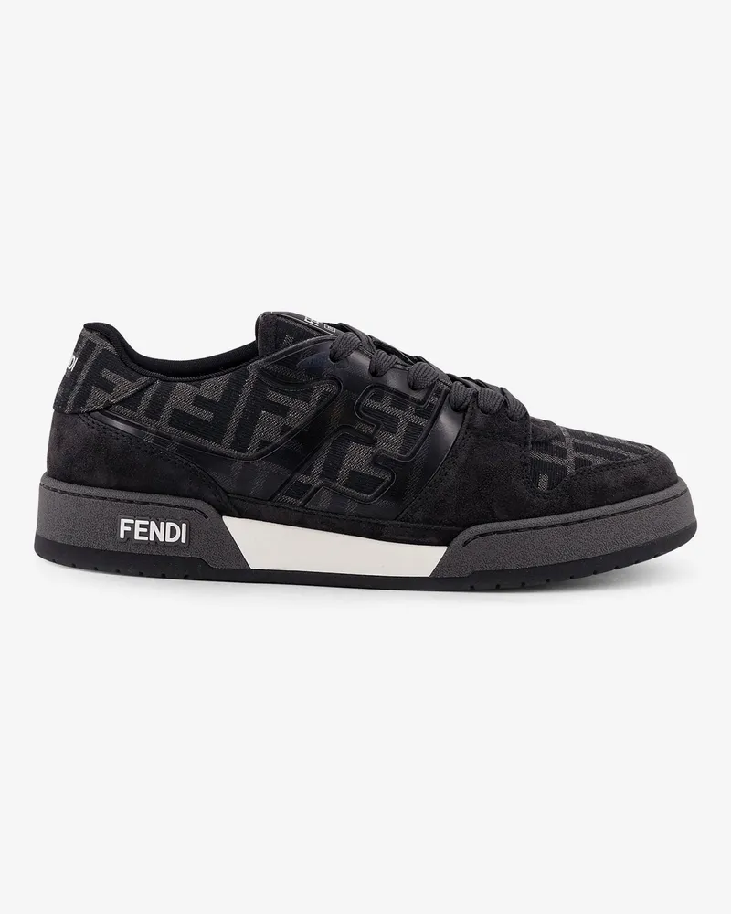 Fendi Match sneakers in FF jacquard fabric and suede - FENDI - gender_Man Grey