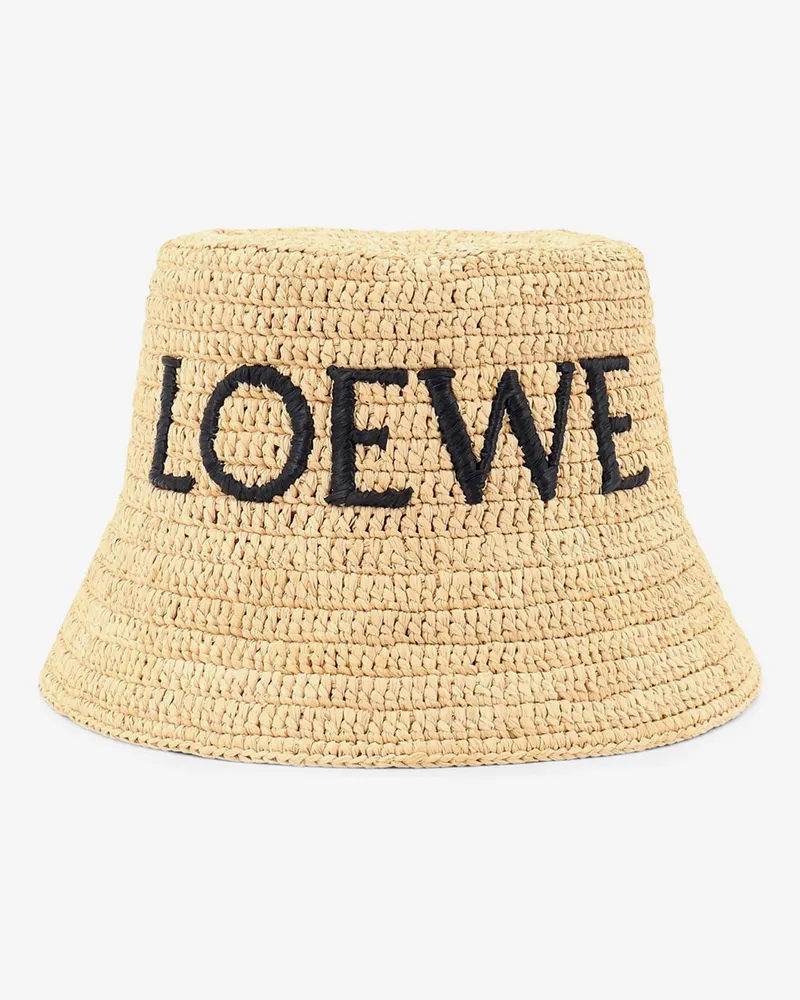Loewe Paula's Ibiza - Rafia Bucket Hat - LOEWE - gender_Woman Beige
