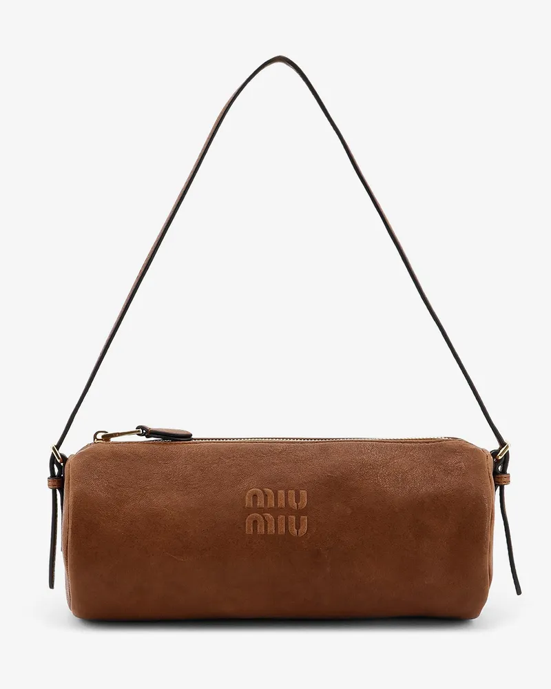 Miu Miu Mini Aviator bag nappa leather -  - gender_Woman Brown