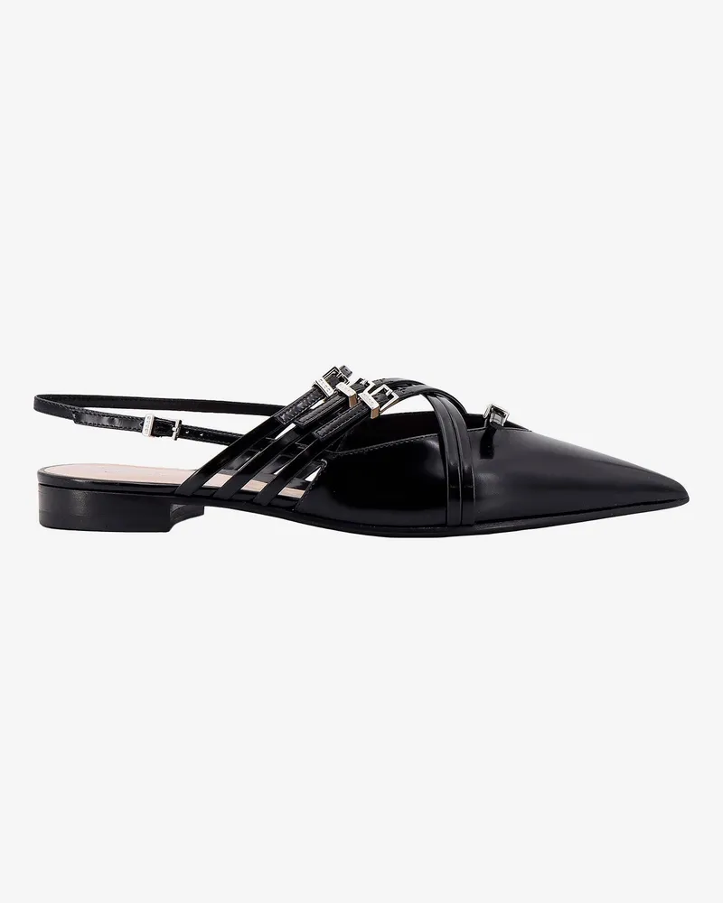 Gucci Leather slingback with bands and  buckle - GUCCI - gender_Woman Black