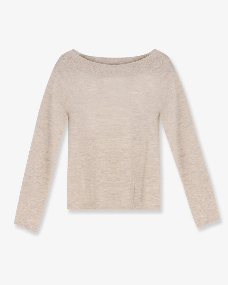 Max Mara Faretra cashmere sweater with matching removable band -  - gender_Woman Beige