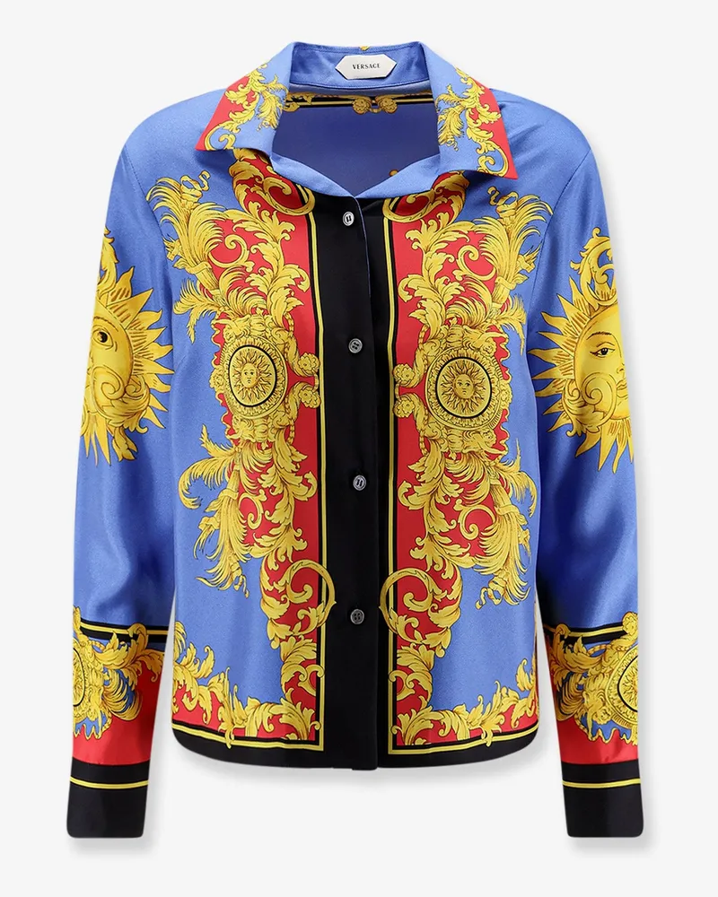 Versace Multicolor silk shirt -  - gender_Woman Multicolor