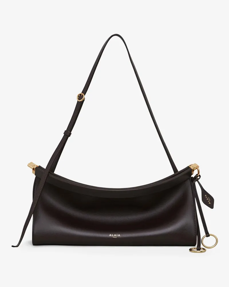 Alaïa Le Click East West Medium leather crossbody bag -  - gender_Woman Brown